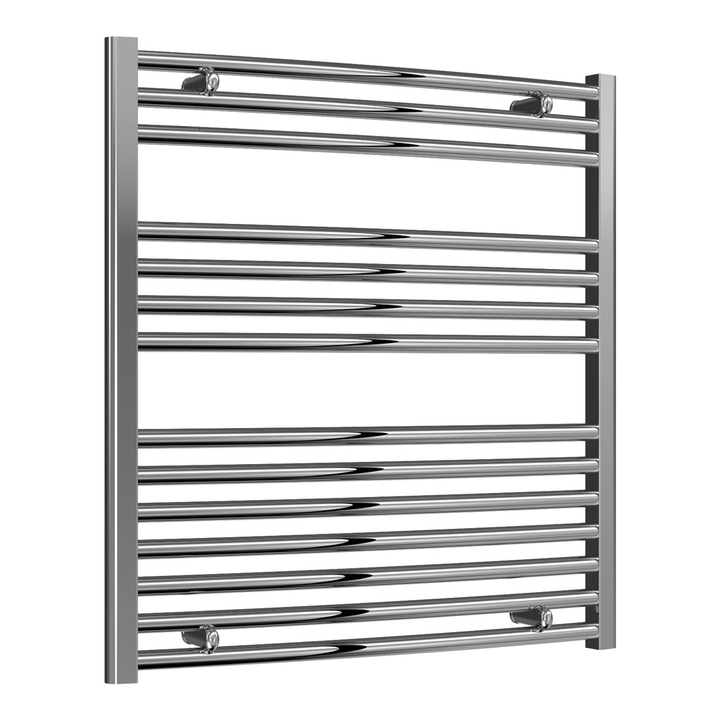 Diva Reina Designer Chrome Curved Towel Rail Radiator