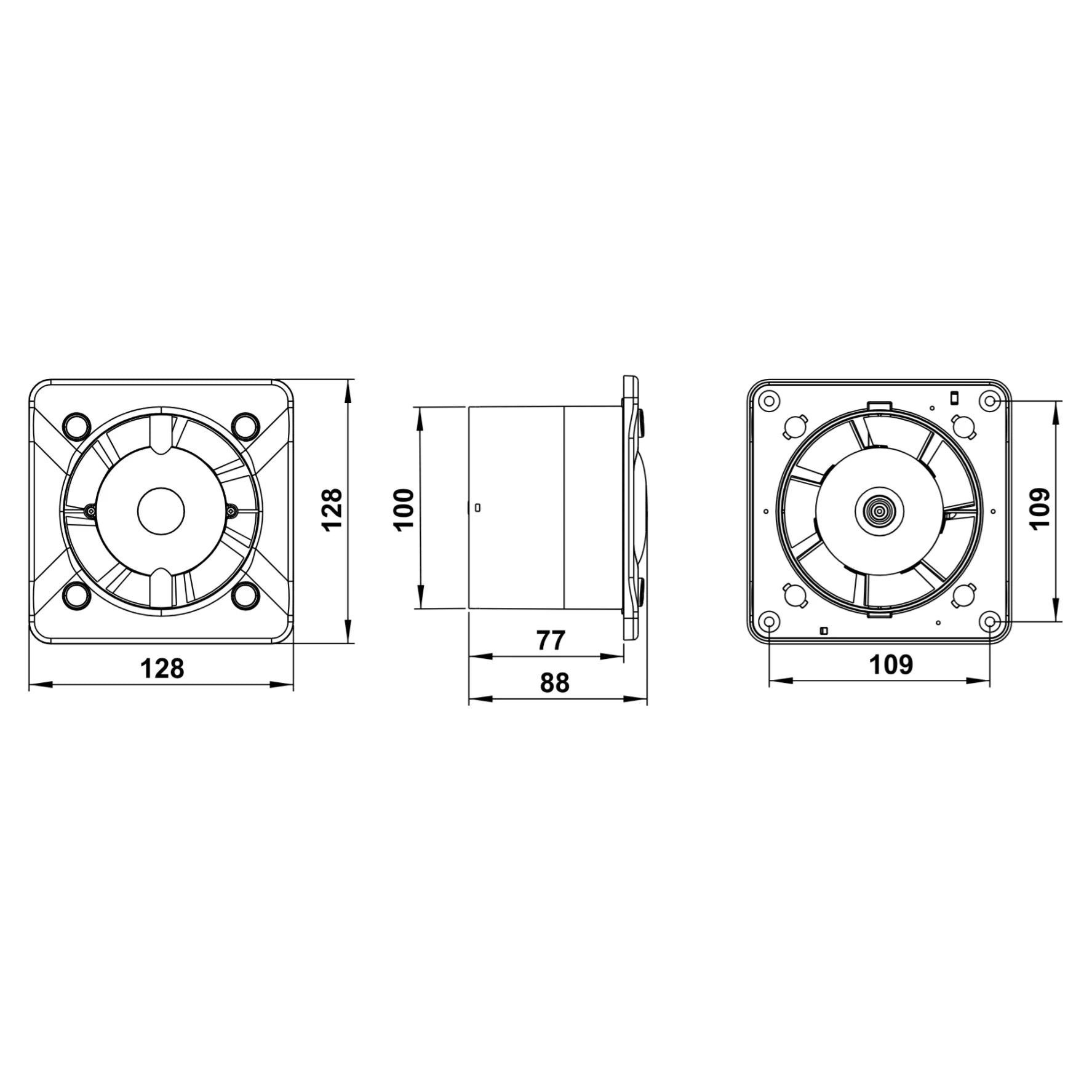 Giavani Bathroom Extractor Fan