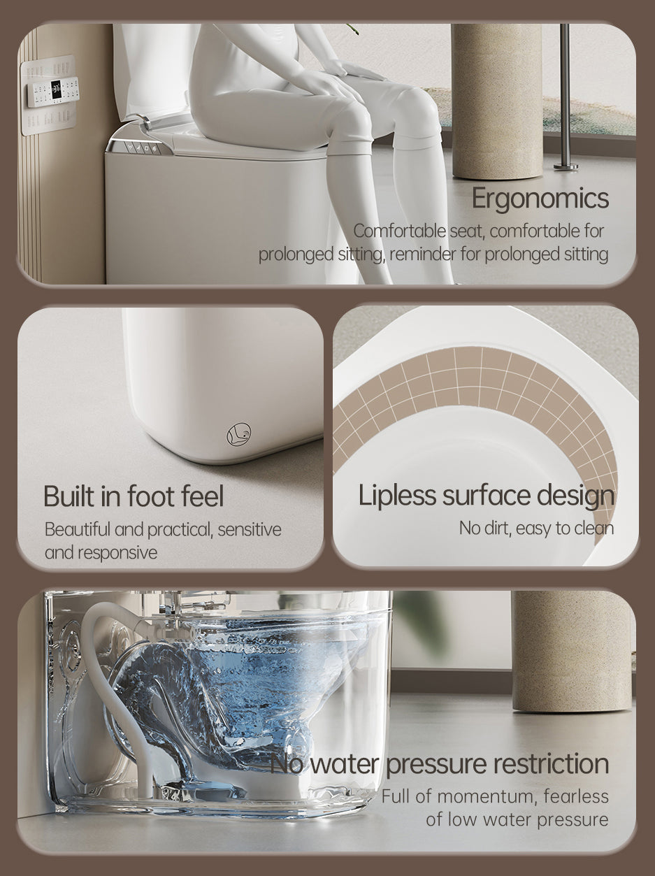 Hakobune Ark Japanese Style Foam Shield Smart Toilet & Bidet (Tank+)