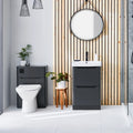 Ella Full Bathroom Set with Vanity Unit Tall Boy and WC Unit