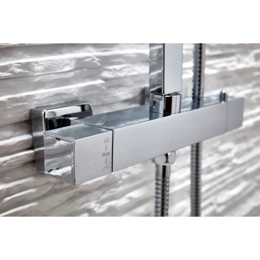 Elliot Square Rigid Riser Shower