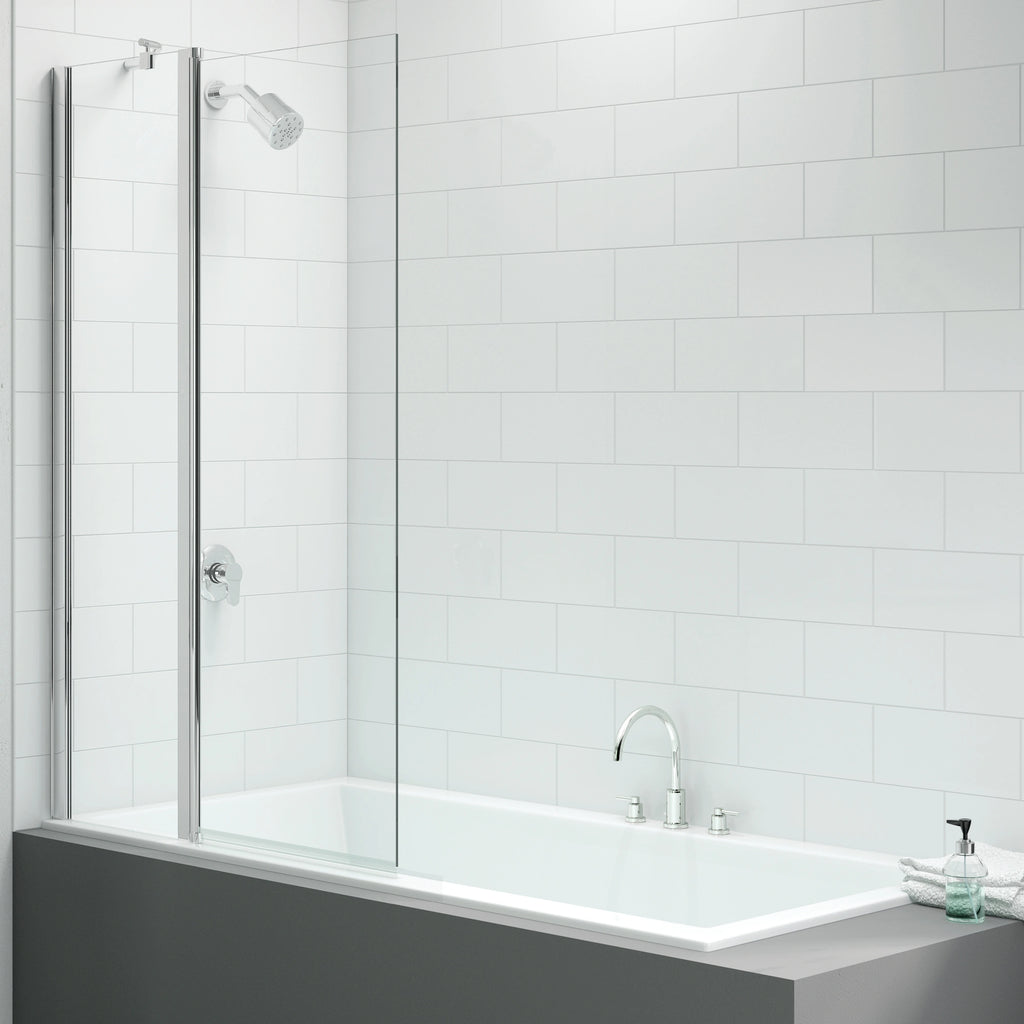 Merlyn Vivid Two Panel Folding Straight Bath Screen 900 x 1500mm