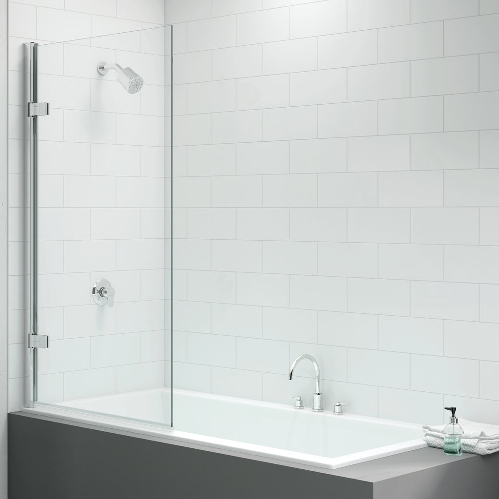 Merlyn Vivid Frameless Single Hinged Bath Screen 850 x 1500mm