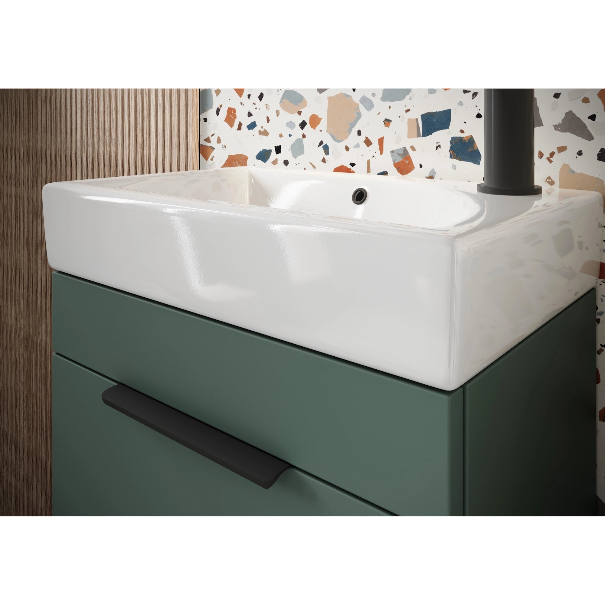 Esme Cloakroom Floor Standing Basin Sink Vanity Unit