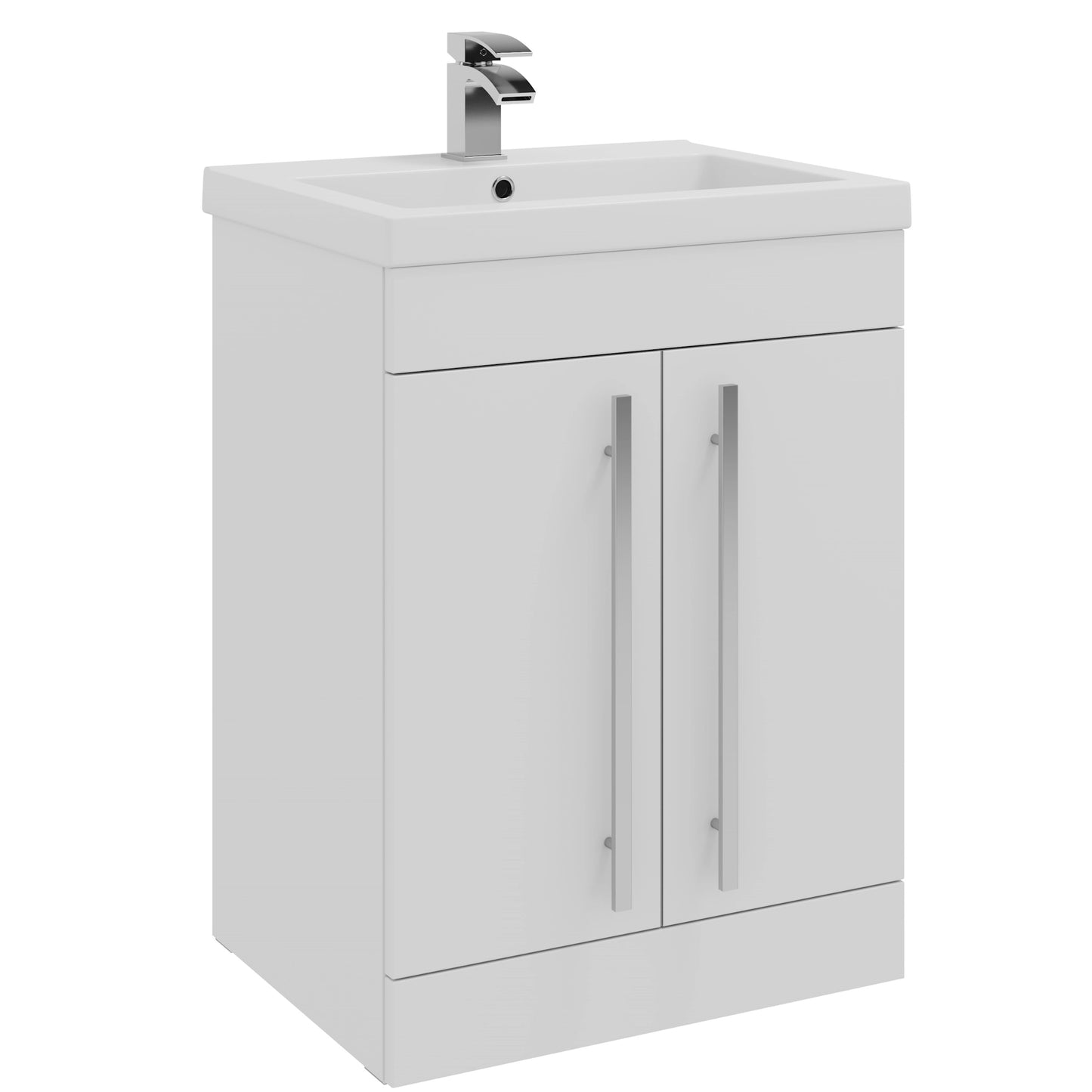 Purity Kartell Floor Standing Two Door 600mm Basin Sink Vanity Unit