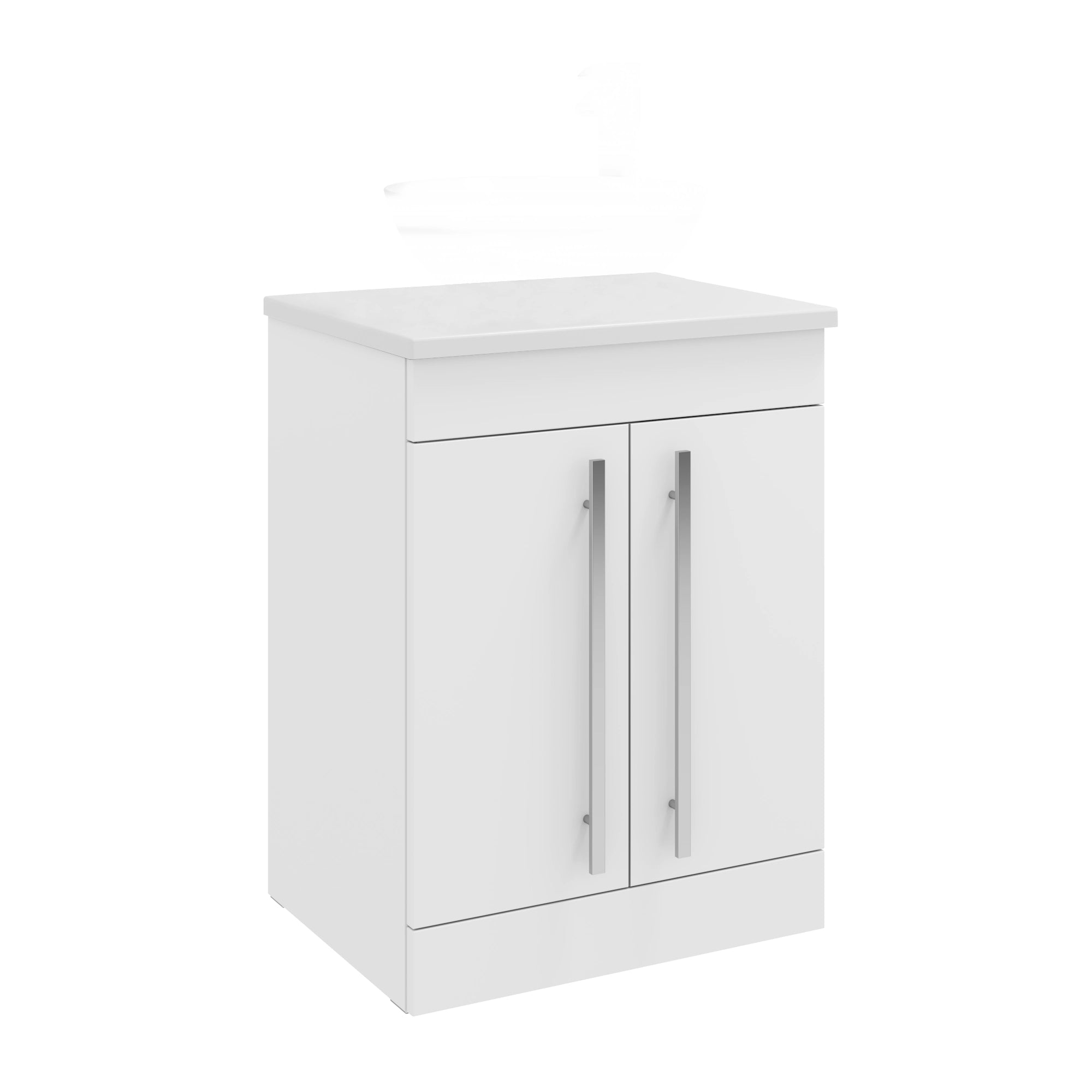 Purity Kartell Floor Standing Two Door 600mm Counter Top Vanity Unit