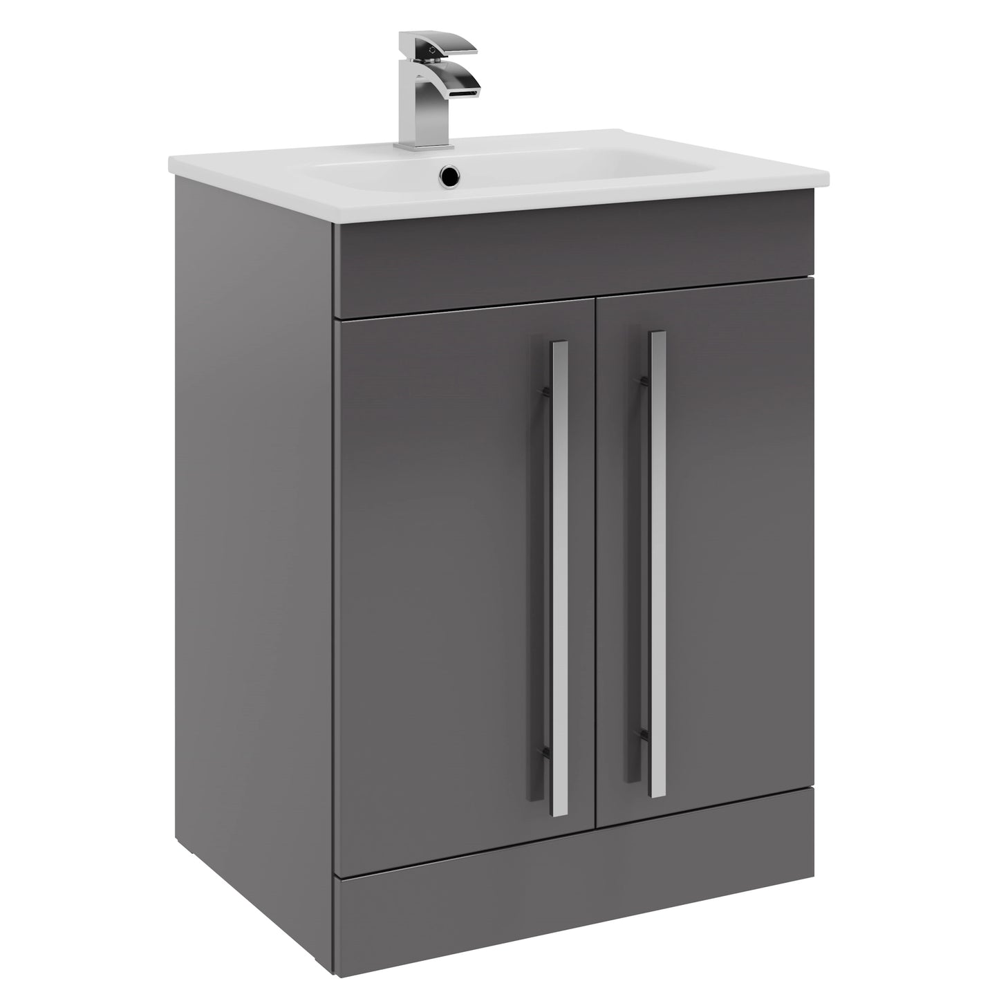 Purity Kartell Floor Standing Two Door 600mm Basin Sink Vanity Unit