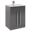 Purity Kartell Floor Standing Two Door 600mm Basin Sink Vanity Unit