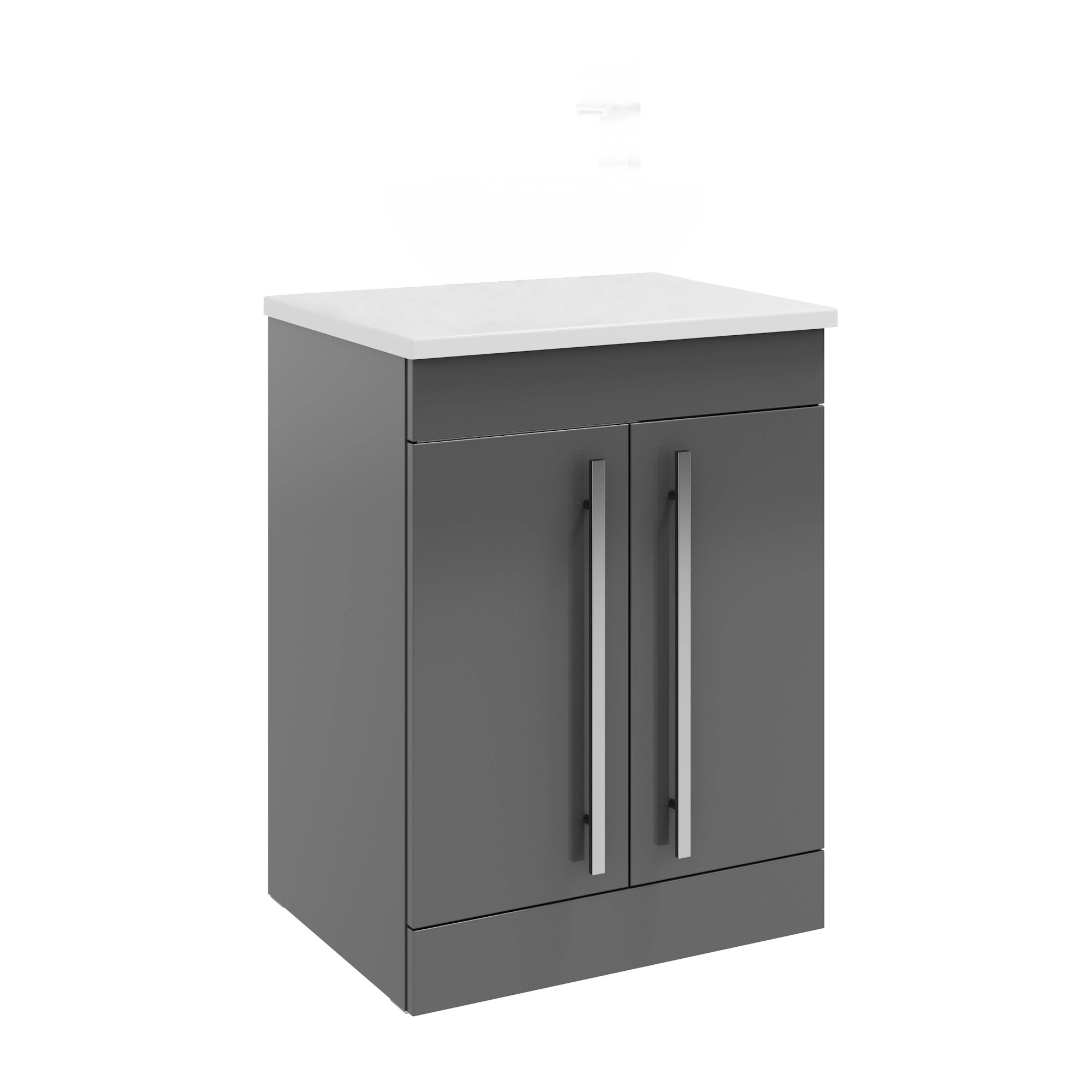 Purity Kartell Floor Standing Two Door 600mm Counter Top Vanity Unit