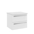 Purity Kartell Wall Mounted Two Drawer 600mm Counter Top Vanity Unit