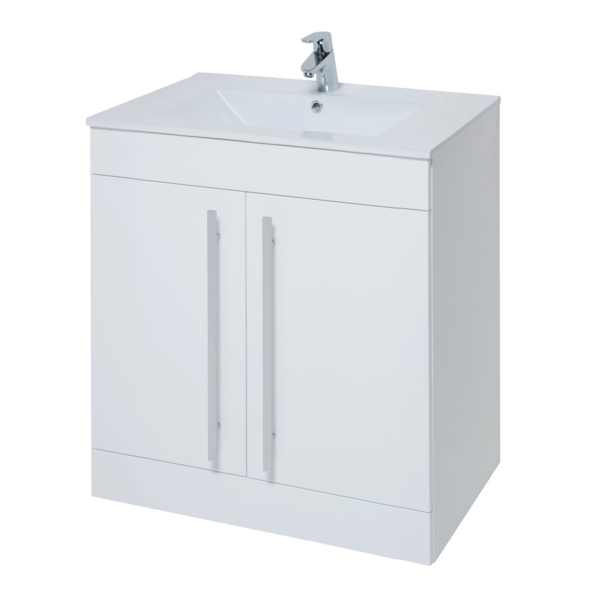 Purity Kartell Floor Standing Two Door 800mm Basin Sink Vanity Unit