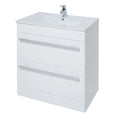 Purity Kartell Floor Standing Two Drawer 800mm Basin Sink Vanity Unit