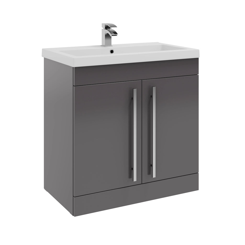 Purity Kartell Floor Standing Two Door 800mm Basin Sink Vanity Unit