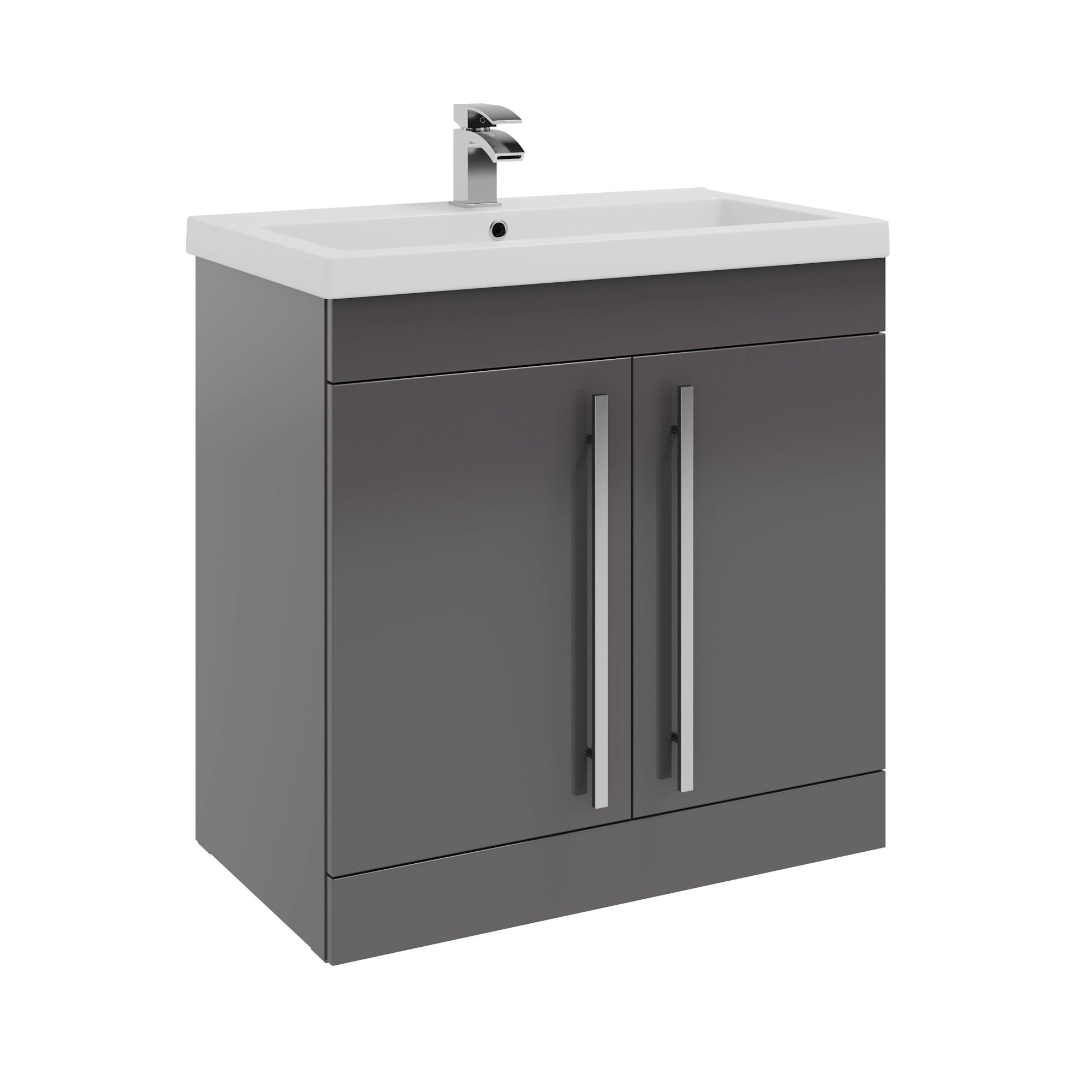 Purity Kartell Floor Standing Two Door 800mm Basin Sink Vanity Unit