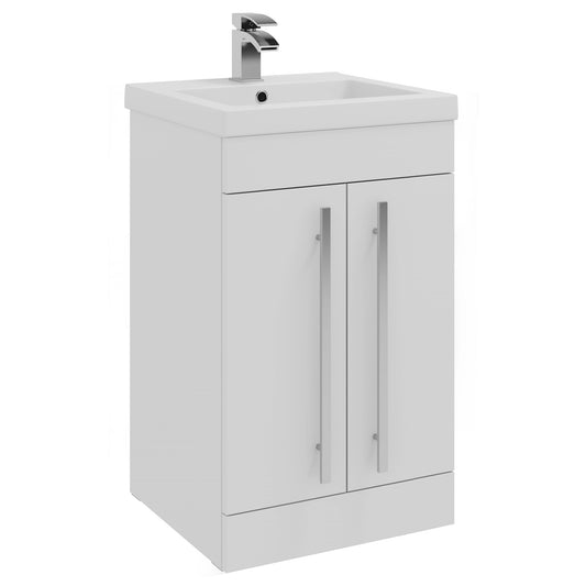 Purity Kartell Floor Standing Two Door 500mm Basin Sink Vanity Unit