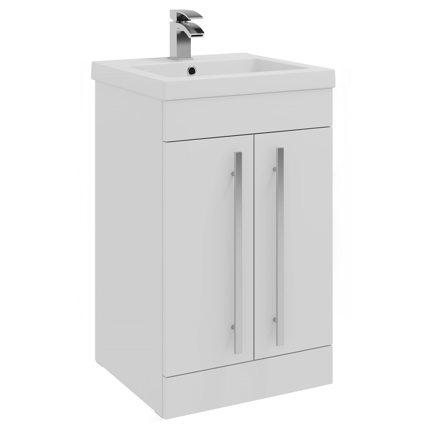 Purity Kartell Floor Standing Two Door 500mm Basin Sink Vanity Unit