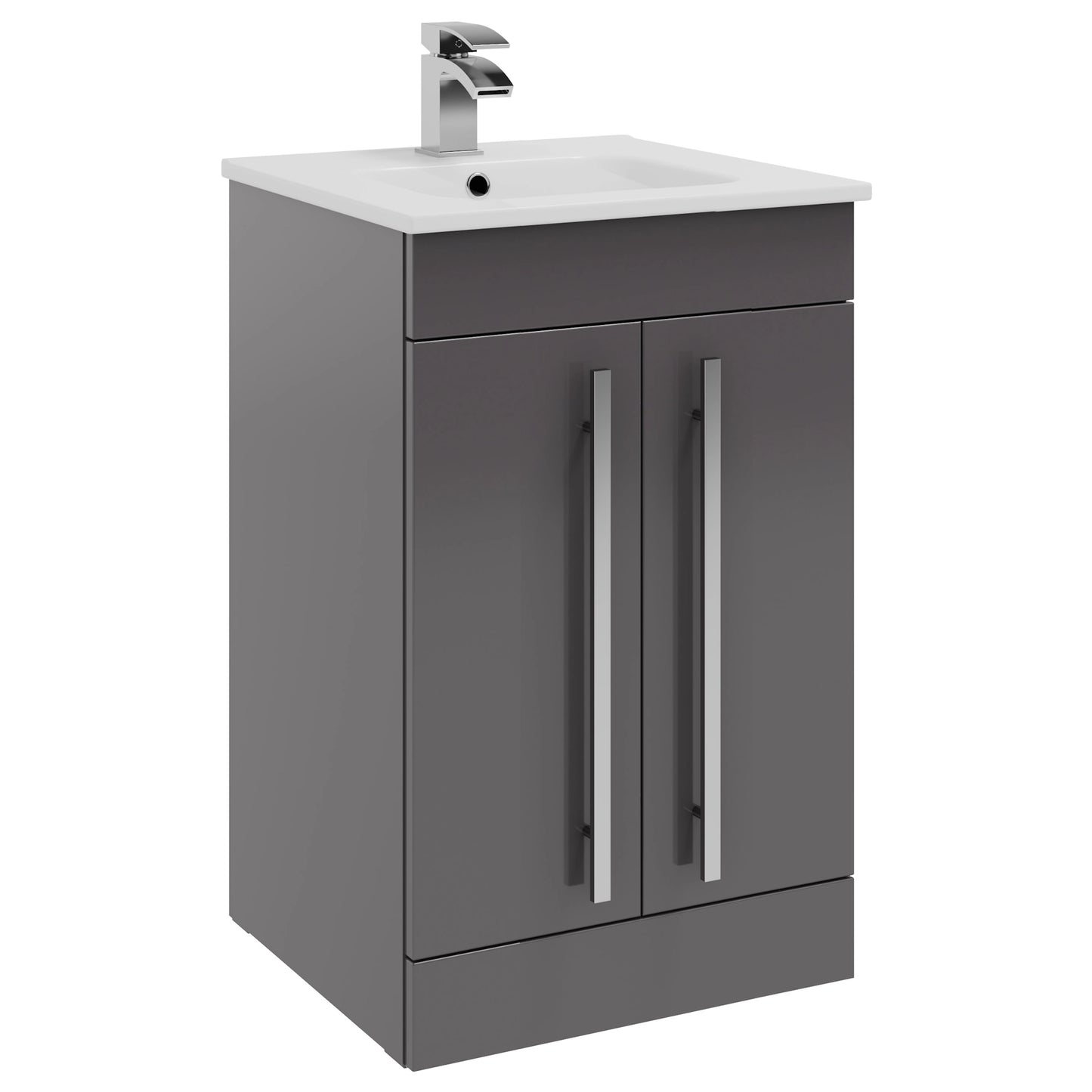 Purity Kartell Floor Standing Two Door 500mm Basin Sink Vanity Unit