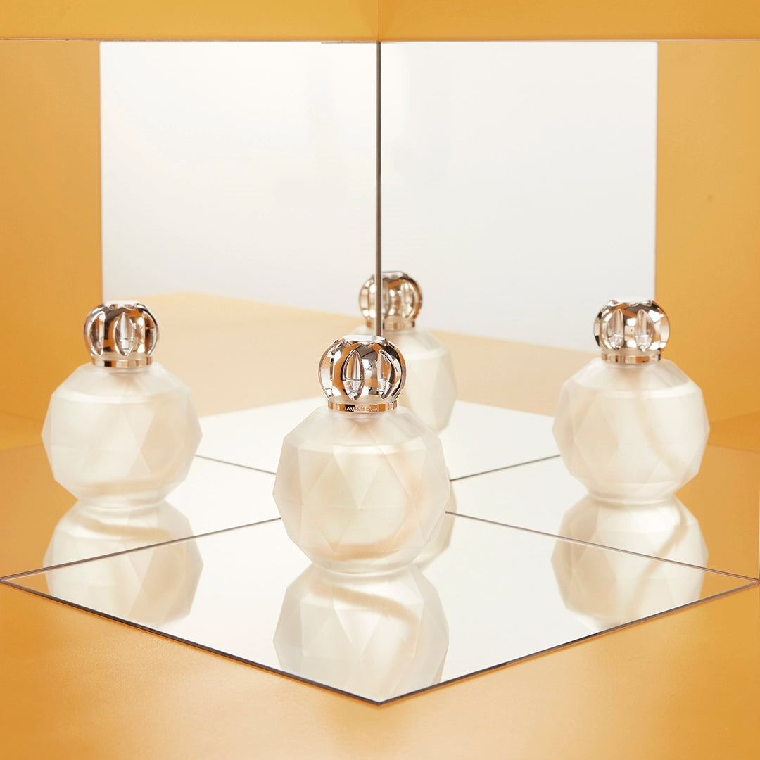Geode Frosted White Lampe Berger