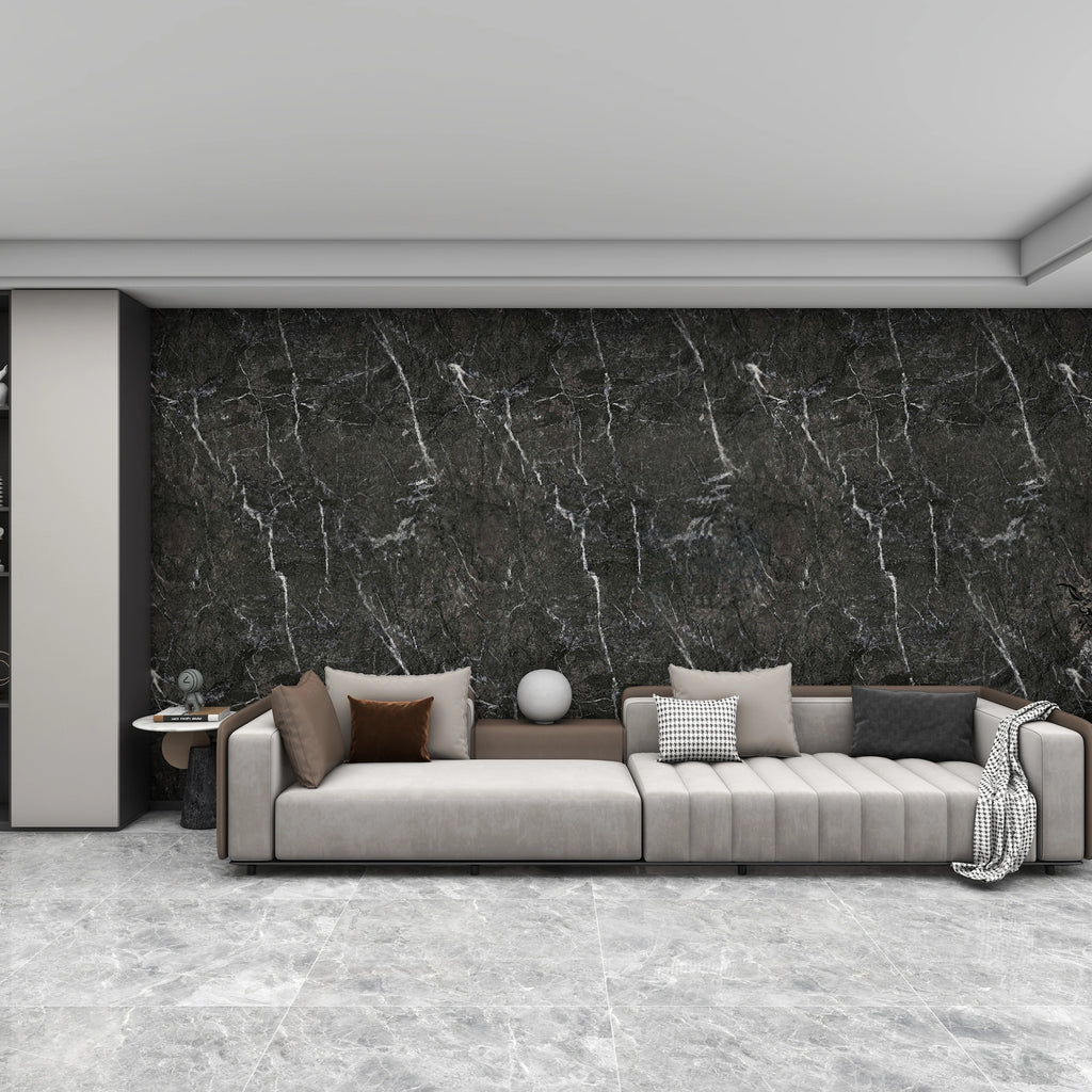Vellura Graphite Marble Waterproof Wall Panel