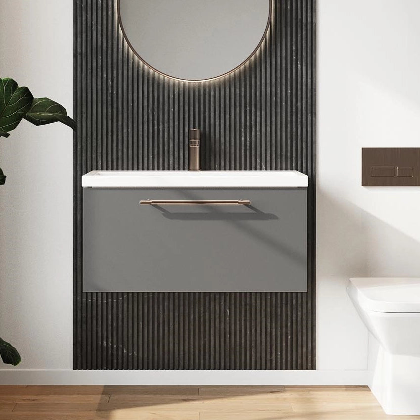 Muro Wall Hung Basin Sink Vanity Unit