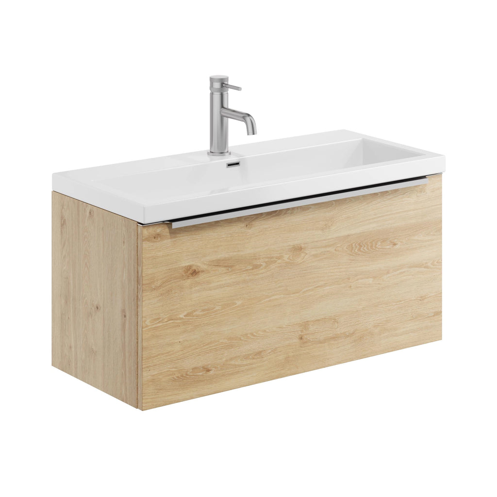 Muro Wall Hung Basin Sink Vanity Unit