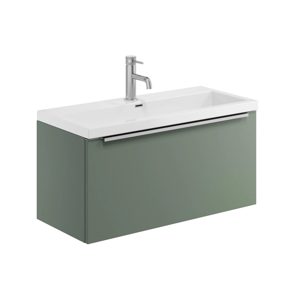 Muro Wall Hung Basin Sink Vanity Unit