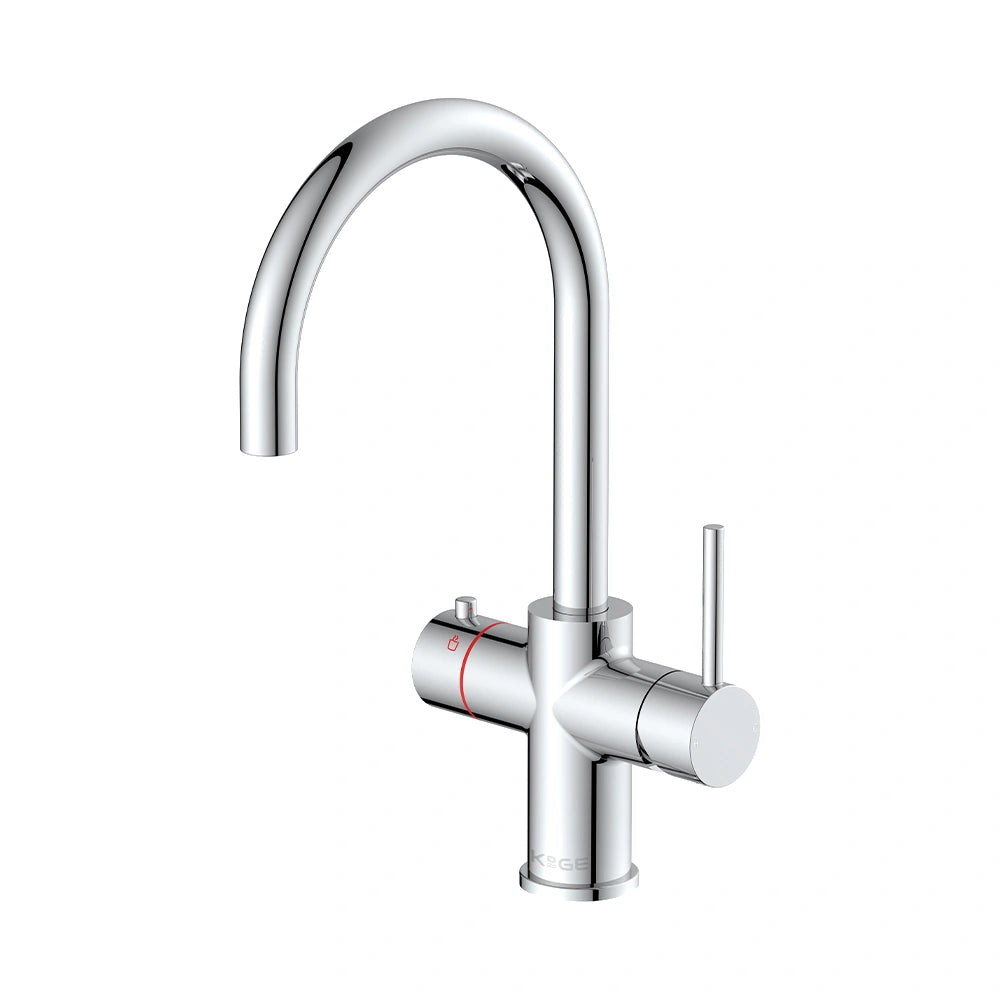 KoGE 3-in-1 Swan Spout Boiling Water Kitchen Tap Tank and Filter Set