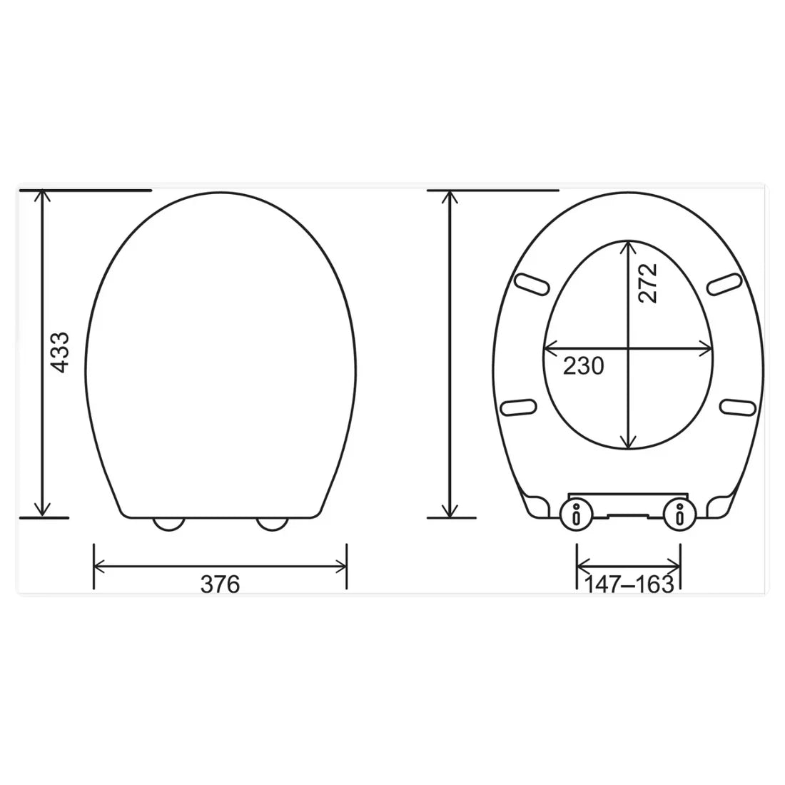 Euroshowers PP Trade Toilet Seat