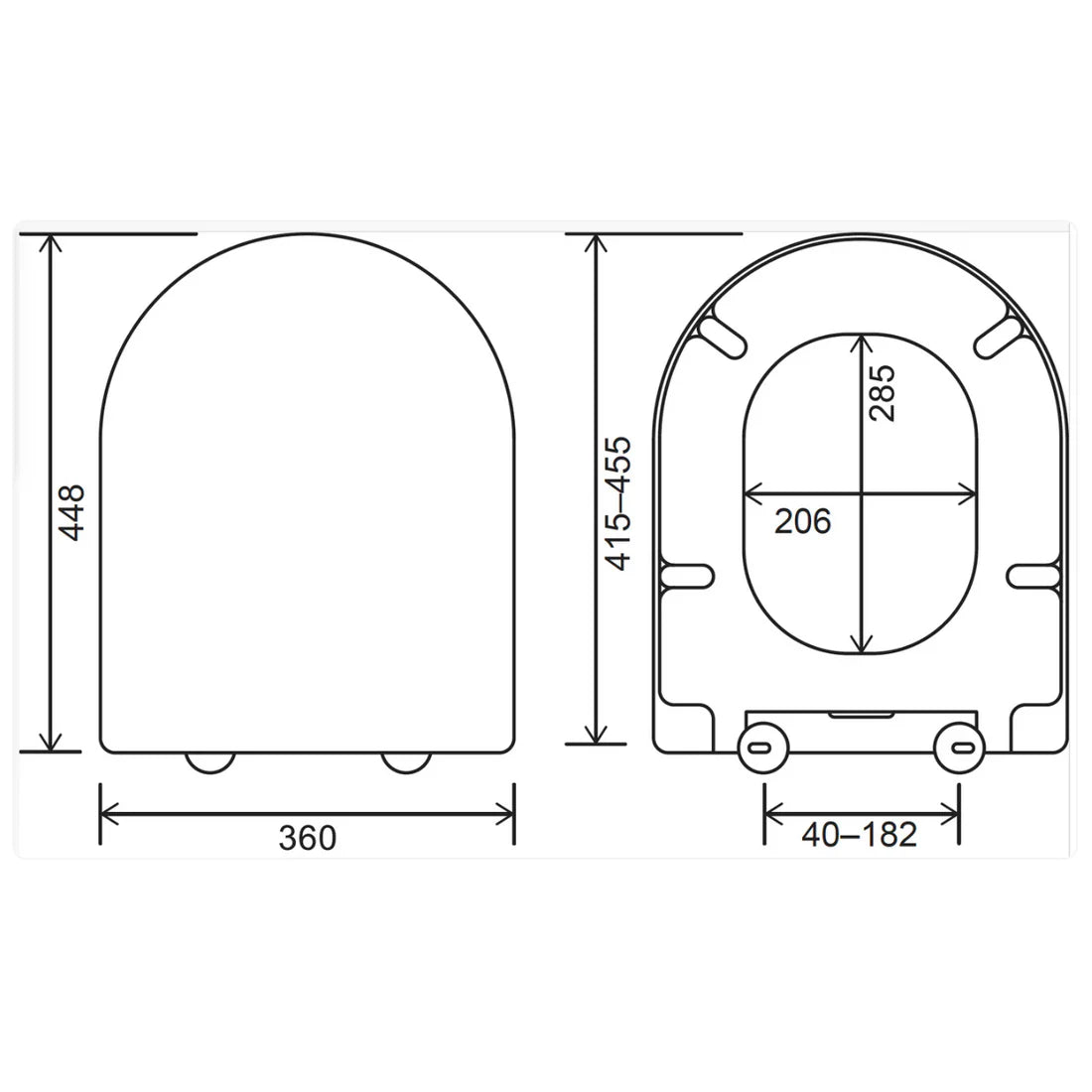 Euroshowers PP D twentyONE Soft Close Toilet Seat