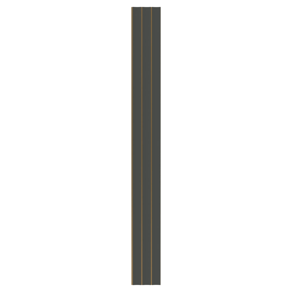 Aluvo Curved Slats Navy Waterproof Wall Panel