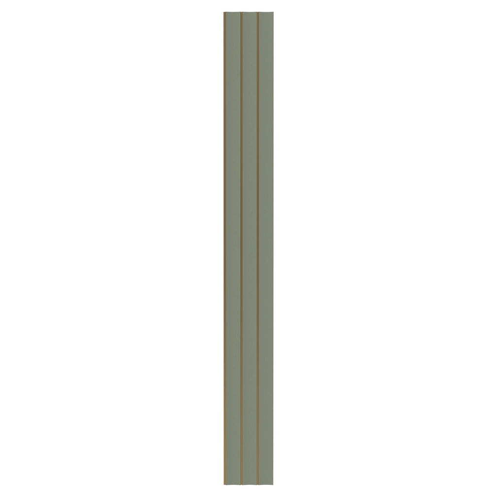 Aluvo Curved Slats Duck Egg Green Waterproof Wall Panel