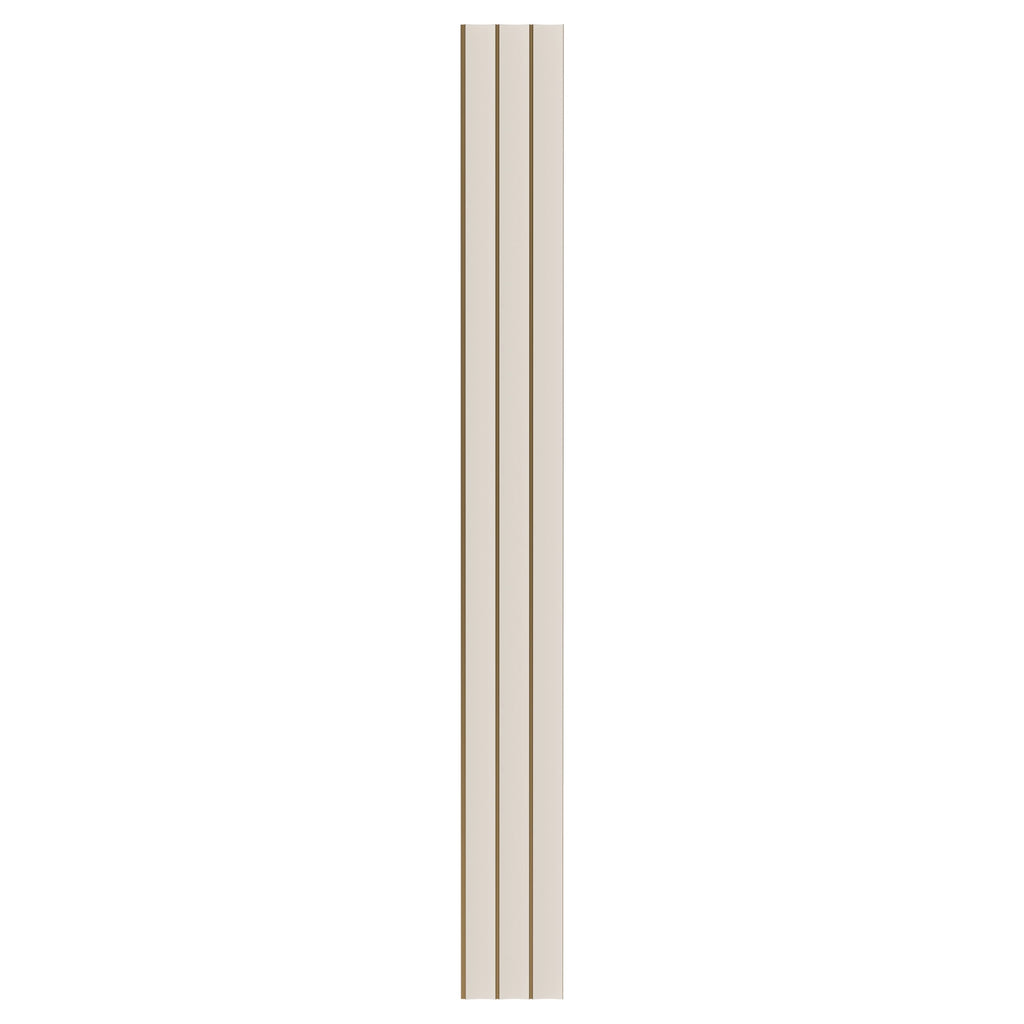 Aluvo Curved Slats White Waterproof Wall Panel