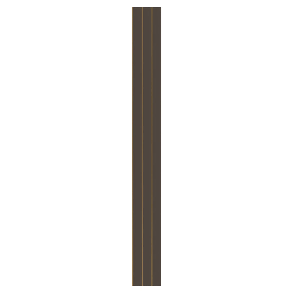 Aluvo Curved Slats Taupe Waterproof Wall Panel