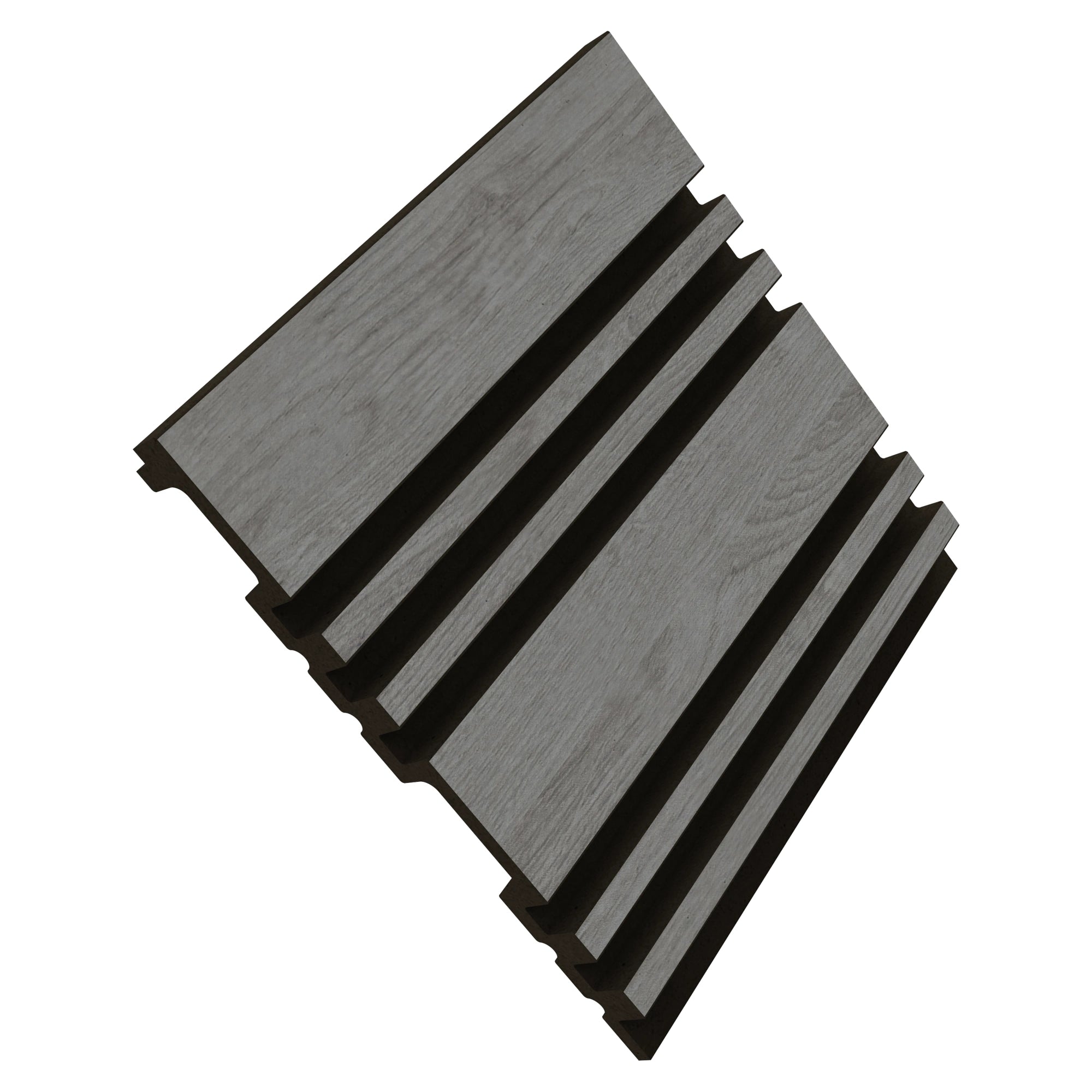 Aluvo LS Slats Grey Oak Waterproof Wall Panel