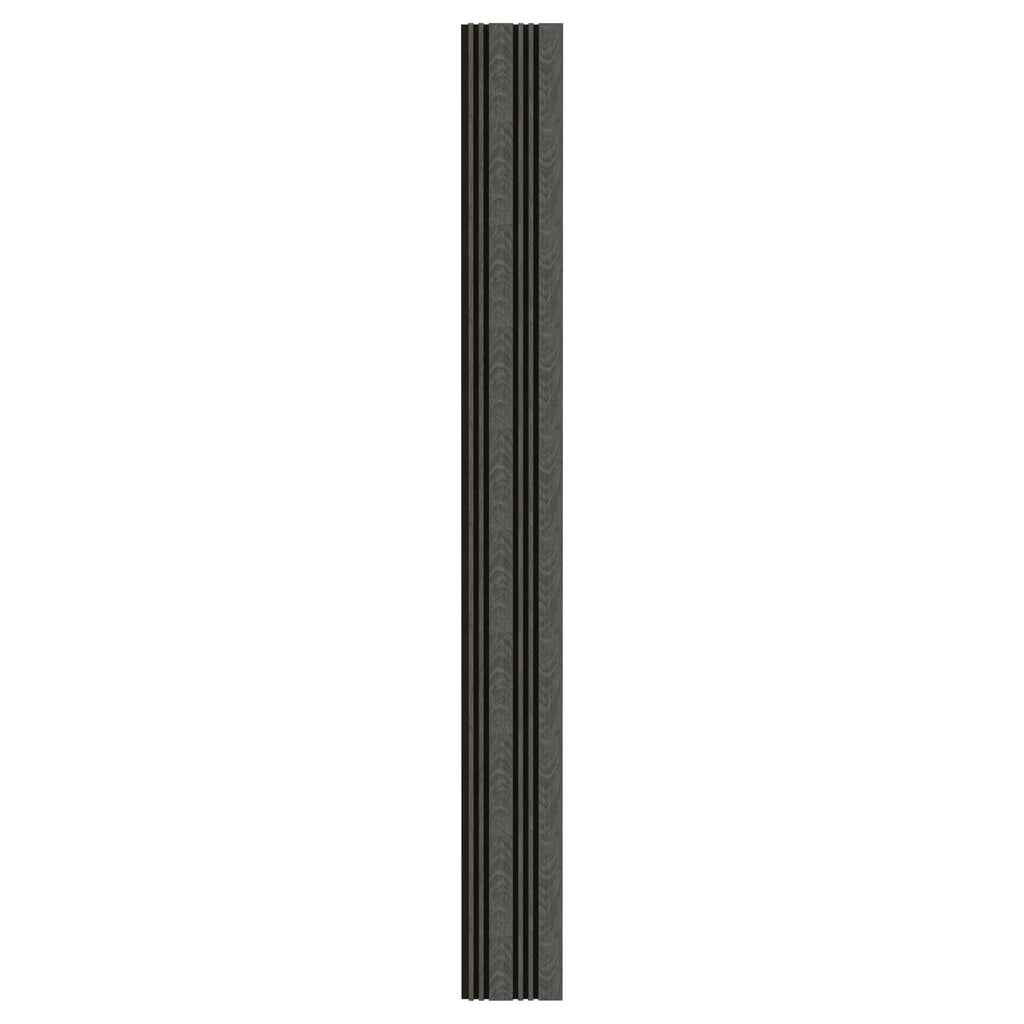 Aluvo LS Slats Black Wood Waterproof Wall Panel
