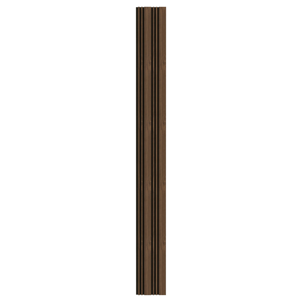 Aluvo LS Slats Warm Walnut Waterproof Wall Panel