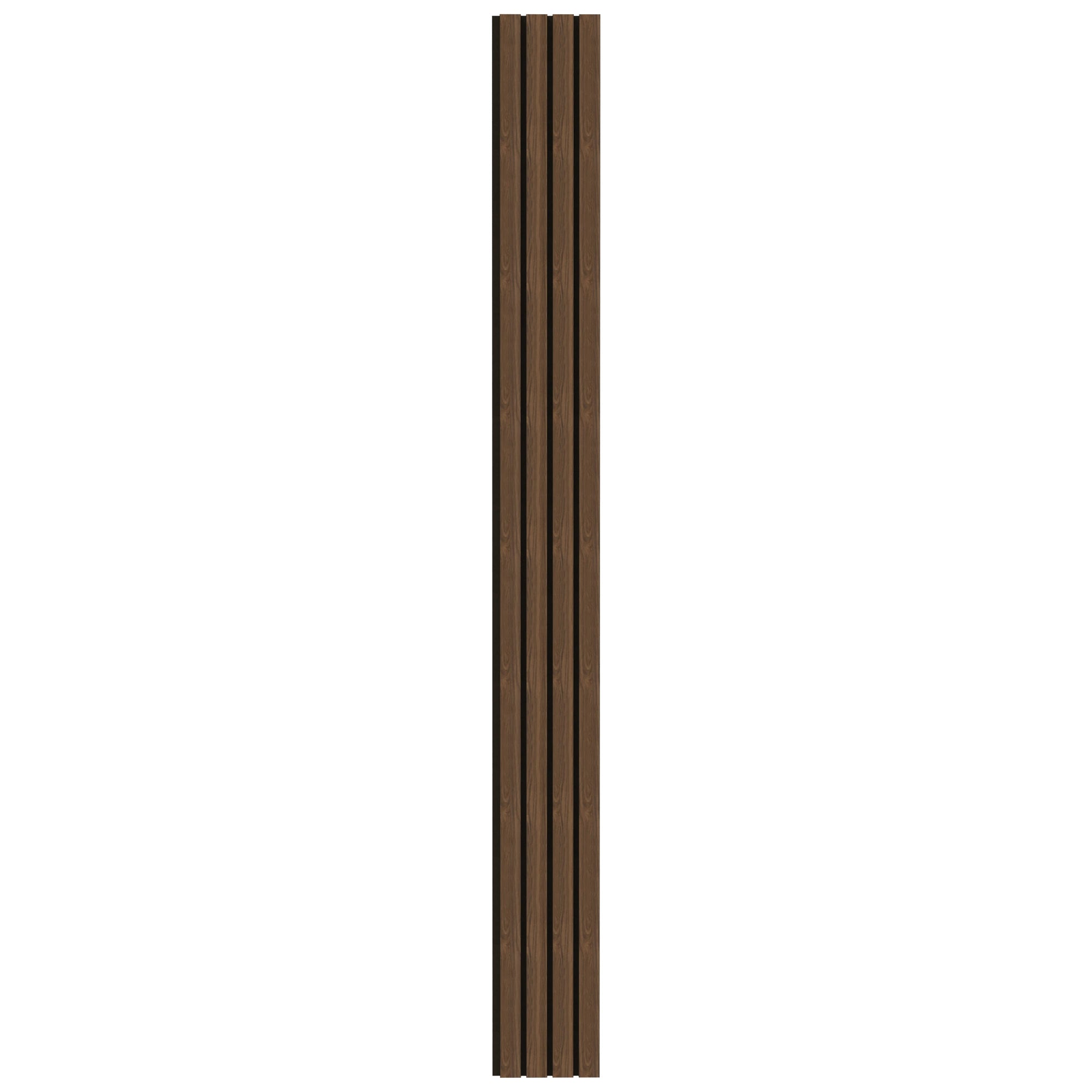 Aluvo 4 Slats Warm Walnut Waterproof Wall Panel