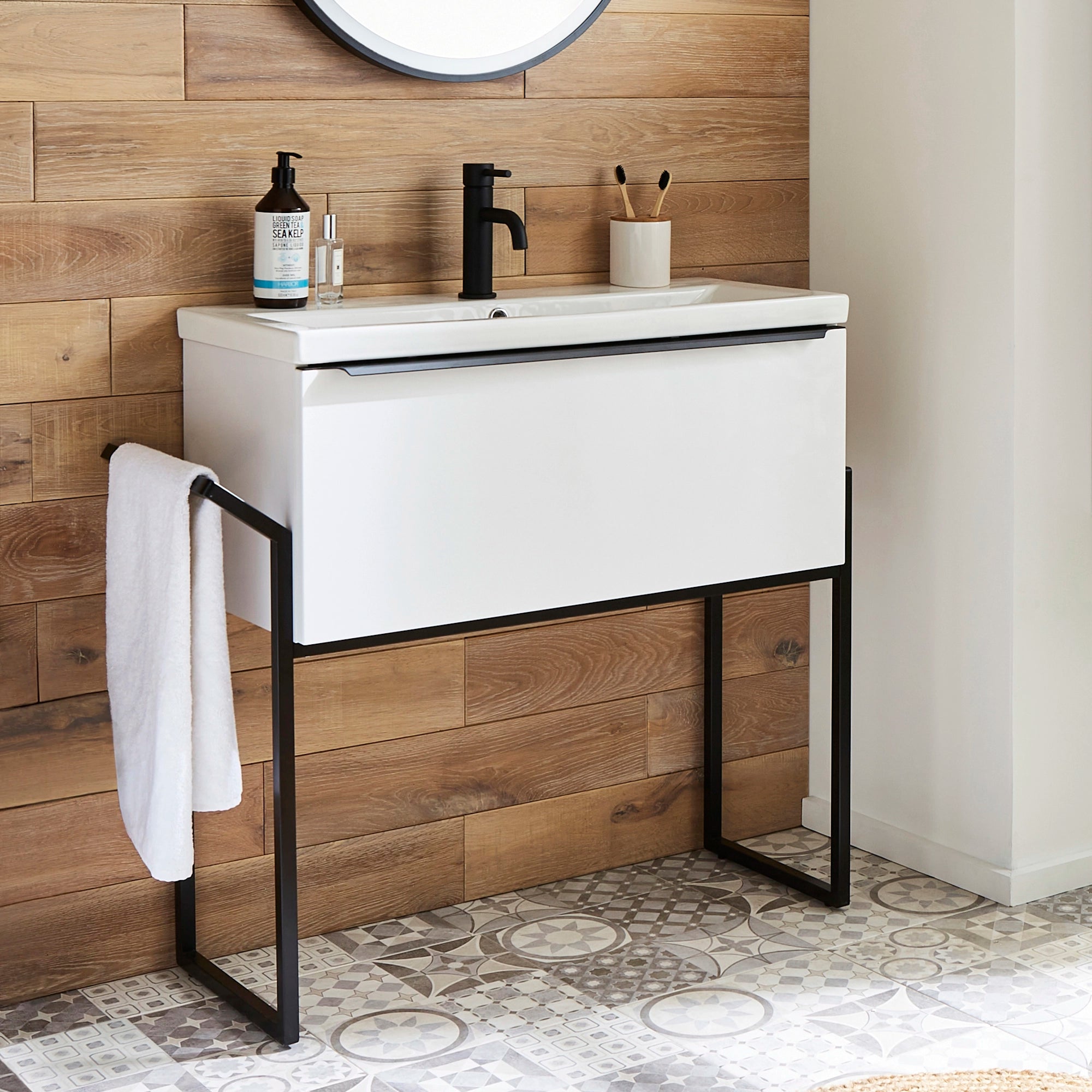 Kore Kartell Wall Hung Basin Sink Vanity Unit