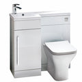 Lili L Shape Basin Sink Vanity Unit & WC Unit Furniture Set