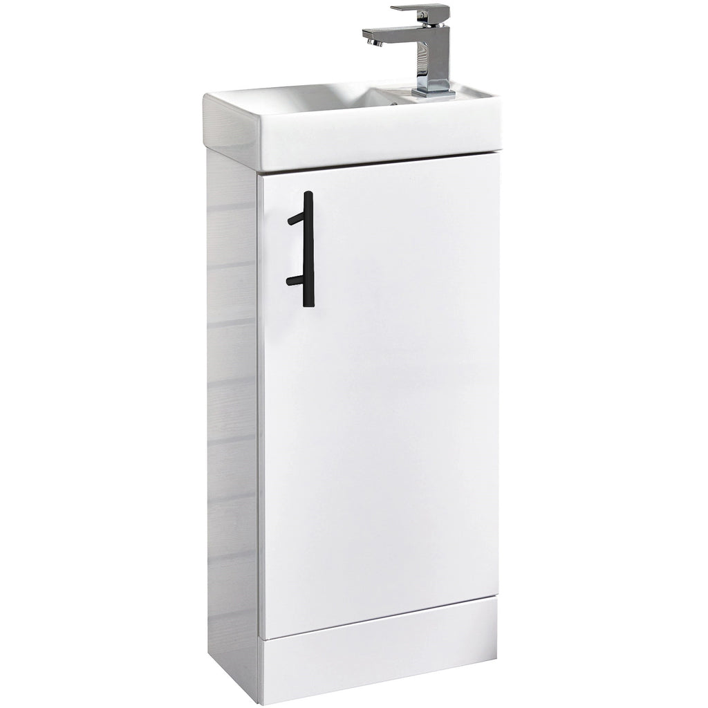Lanza Cloakroom Floor Standing Basin Sink Vanity Unit