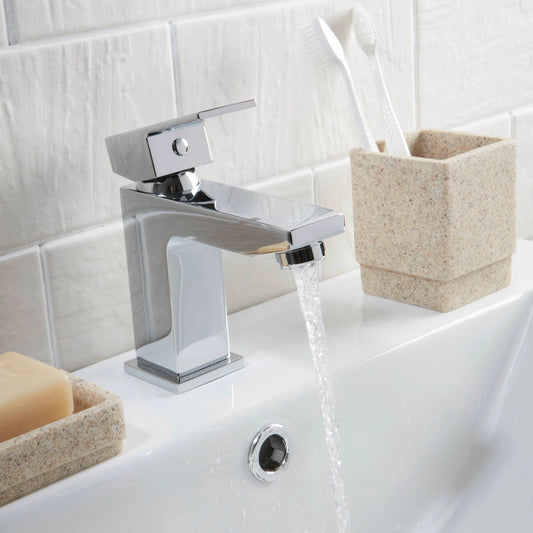 Lanza Mono Basin Mixer Tap with Push Waste