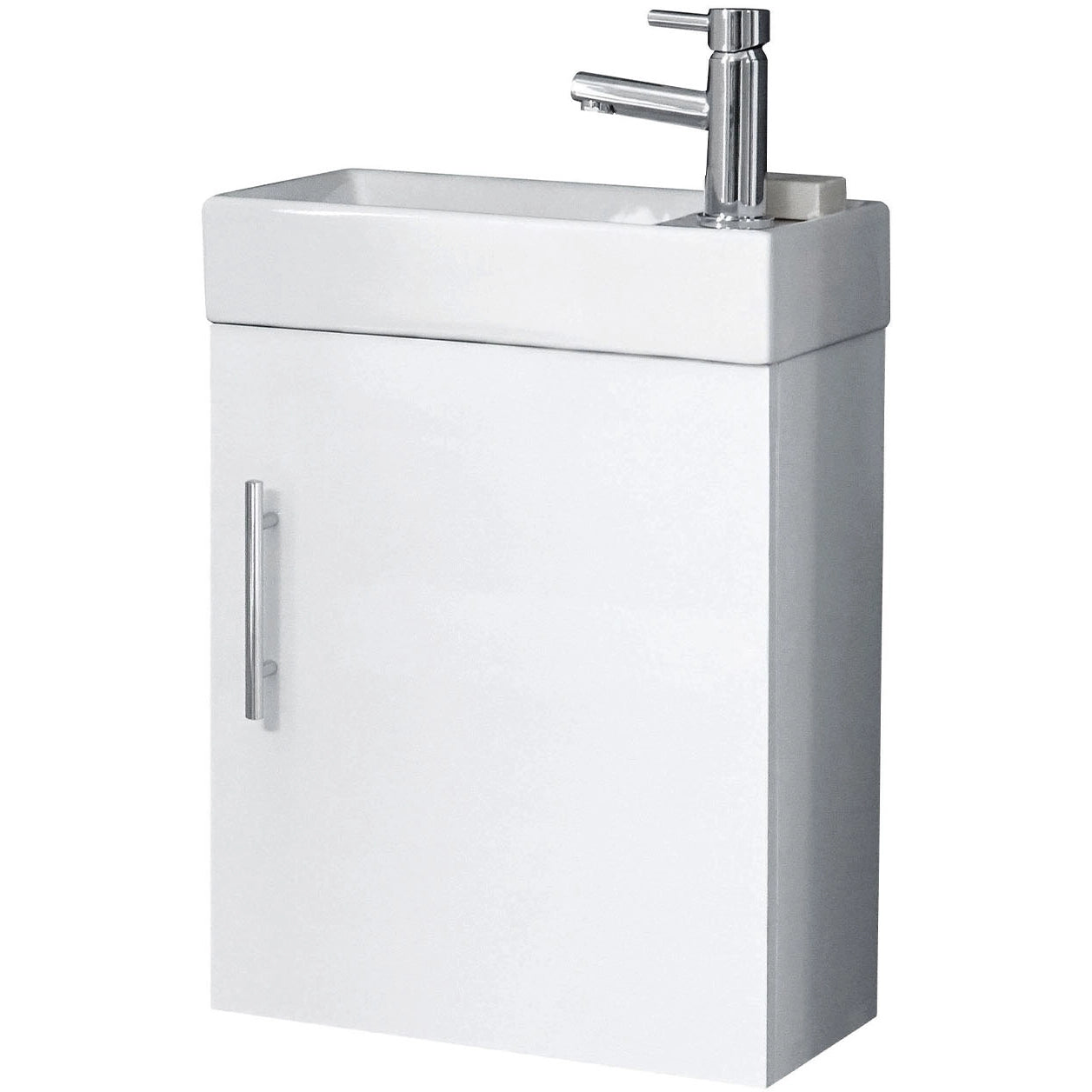 Lanza Cloakroom Wall Hung Basin Sink Vanity Unit