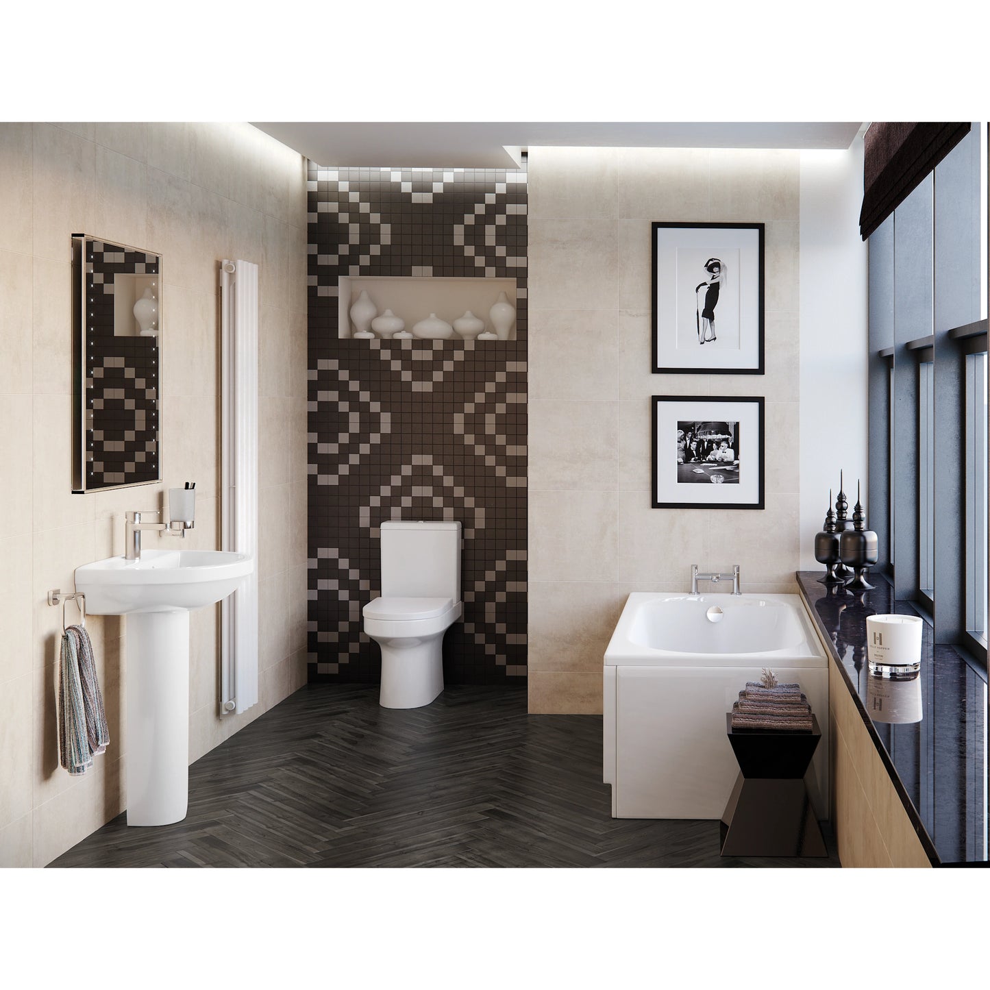 Seville Full Designer Bathroom Suite