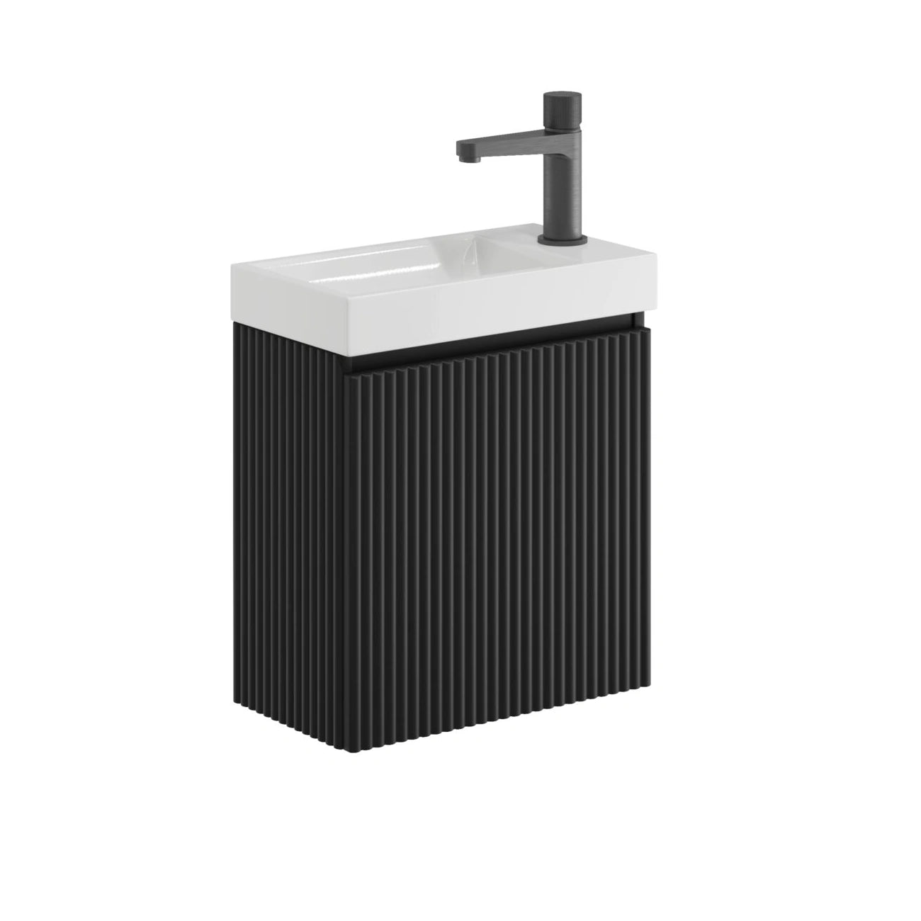 Linea Cloakroom Wall Hung Basin Sink Vanity Unit