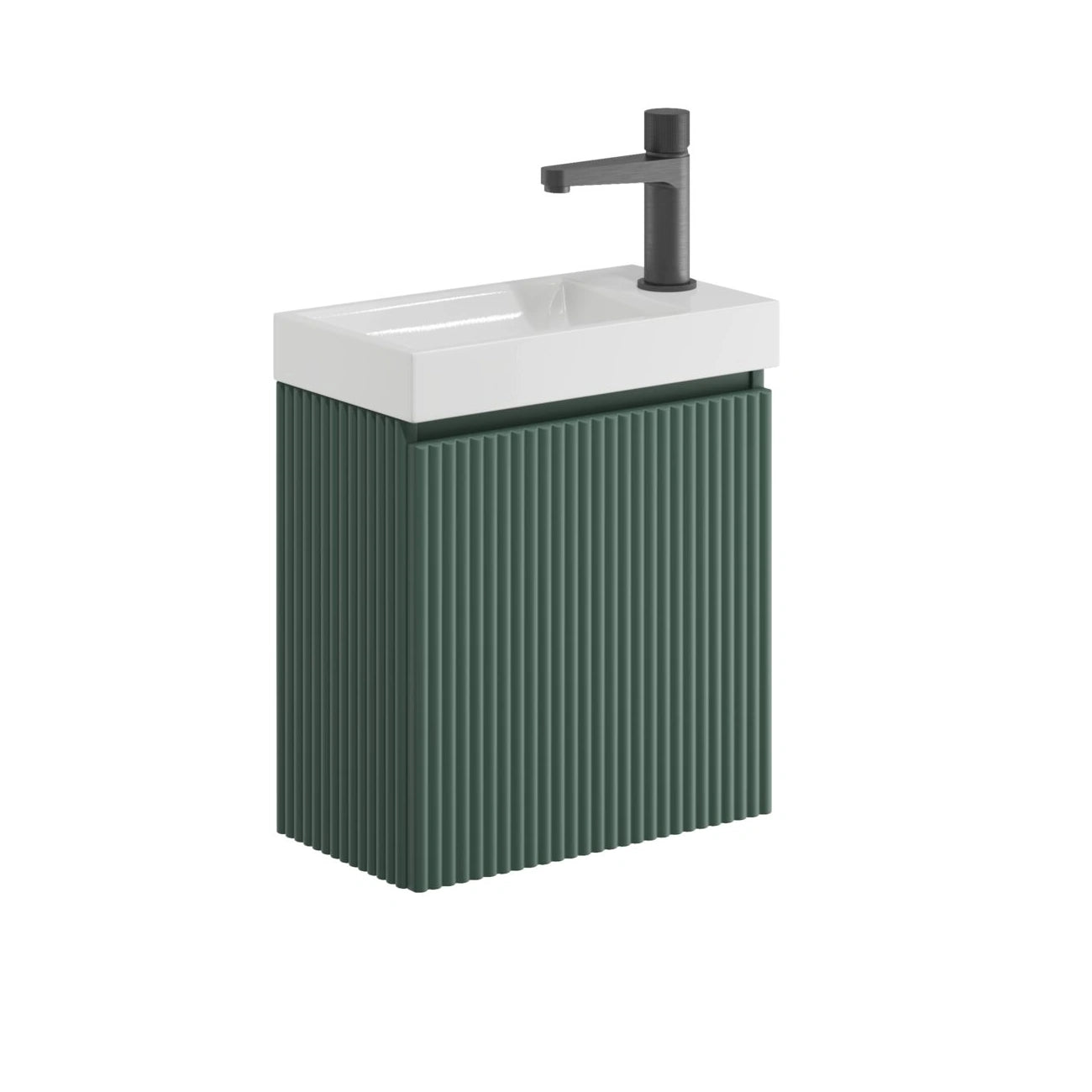 Linea Cloakroom Wall Hung Basin Sink Vanity Unit