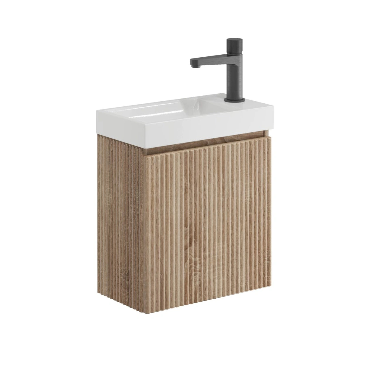 Linea Cloakroom Wall Hung Basin Sink Vanity Unit