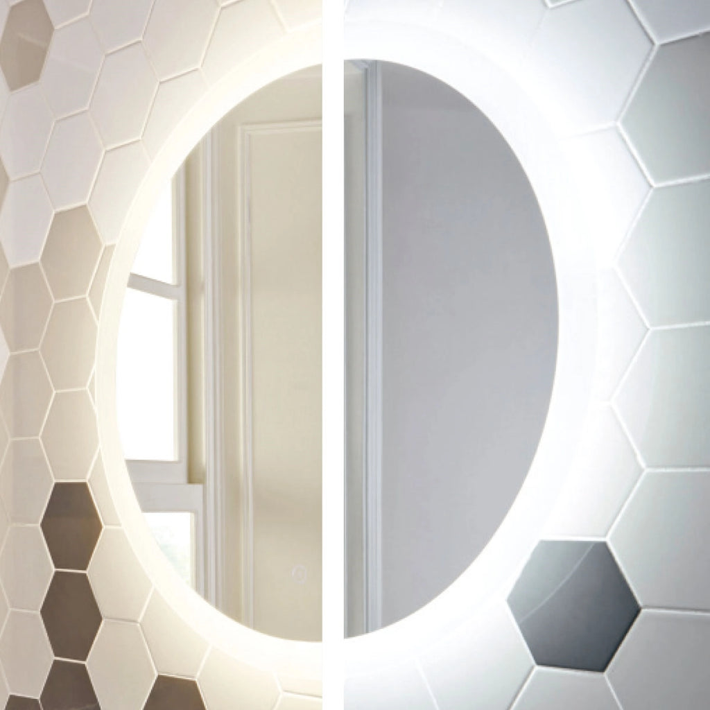 Lunar Wall Hung Round LED Mirror