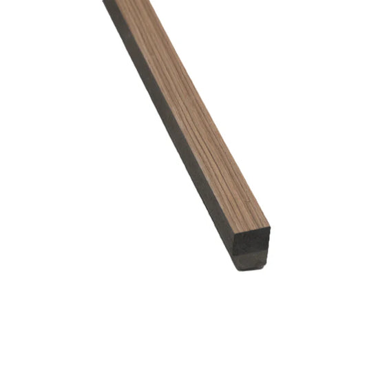 Light Walnut Acoustic Panel End Trim