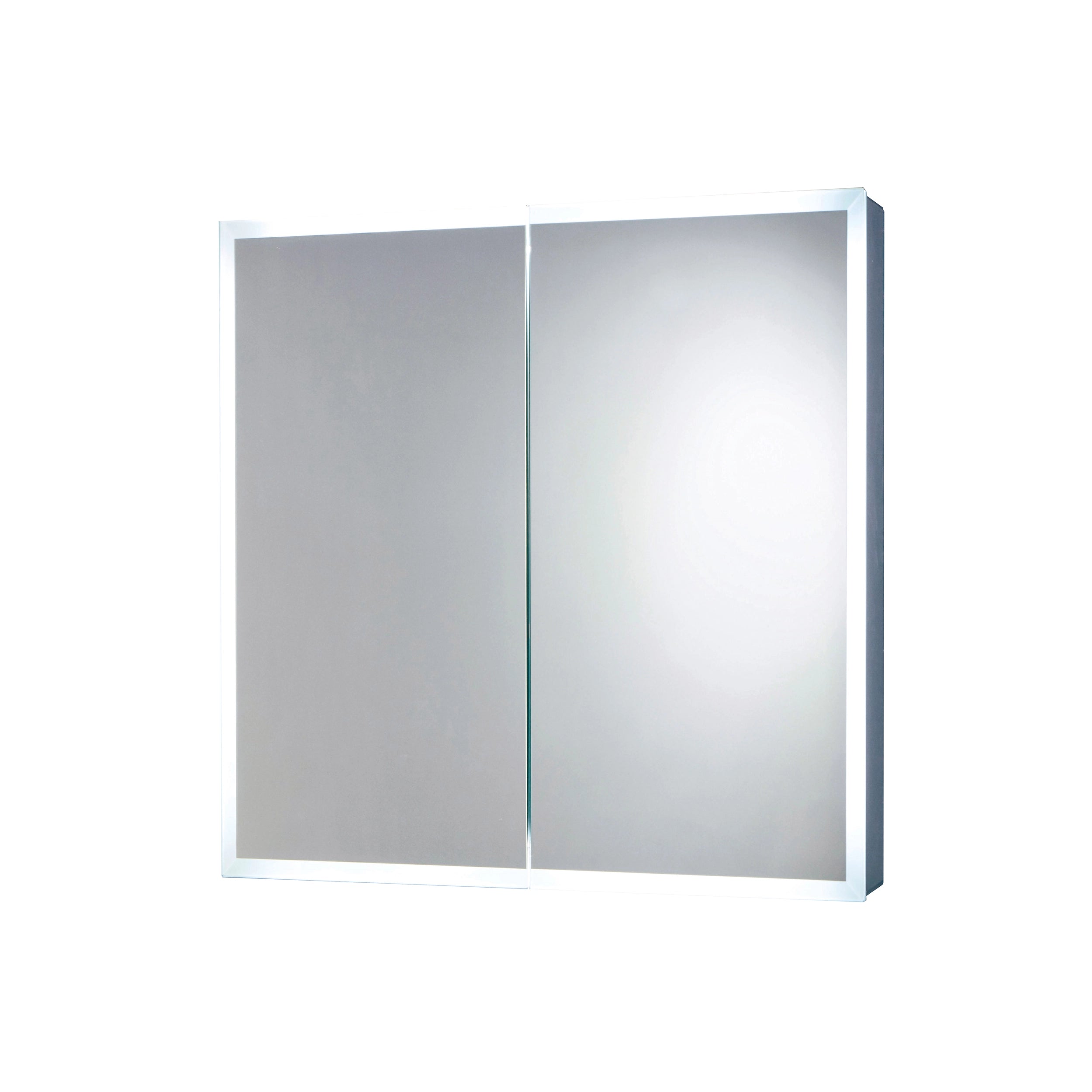 Prospr Wall Hung Straight Edge LED Mirror Cabinet