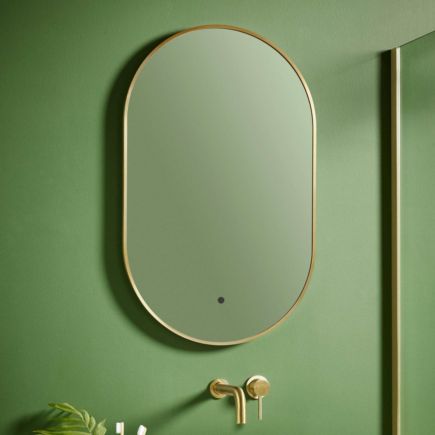 Aubrey Wall Hung Oval LED Mirror